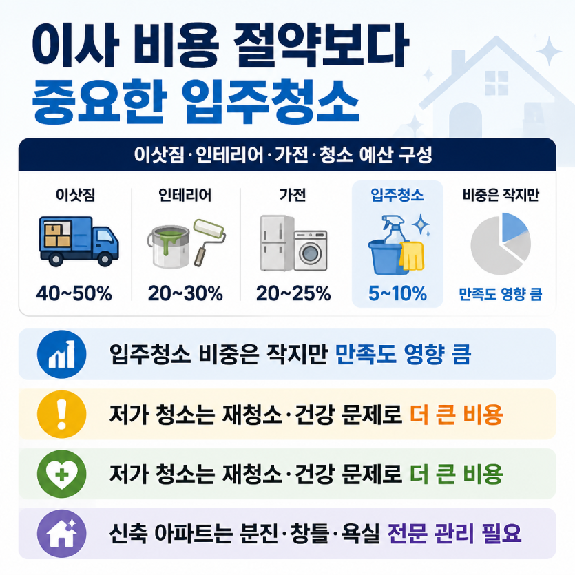 이사비용 절약보다 중요한 입주청소 가치