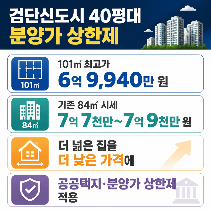 검단신도시 40평대 분양가 상한제 핵심정리