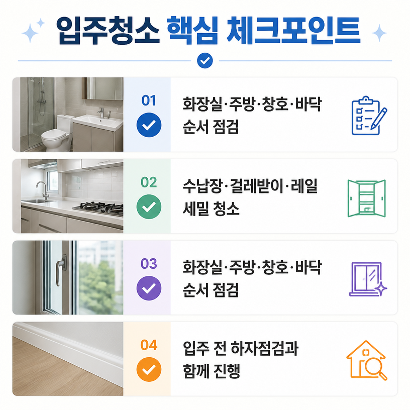 입주청소 핵심정리와 점검포인트 안내