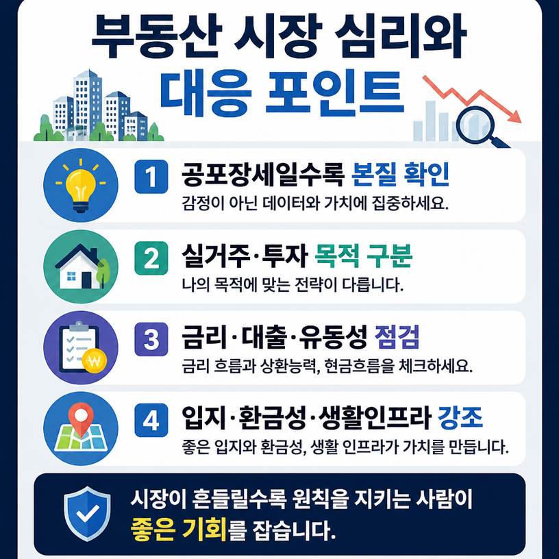 급변장세 속 부동산 심리와 대응 포인트