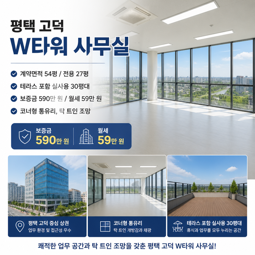 평택 고덕 테라스 사무실 핵심정보