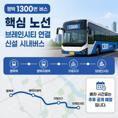 평택 1300번 버스 노선 핵심 안내
