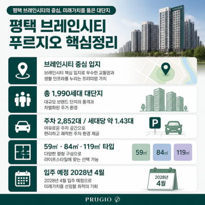 브레인시티 입지와 분양핵심 한눈에