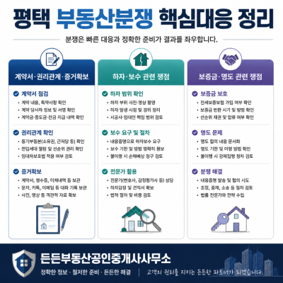 평택 부동산분쟁 핵심대응 정리
