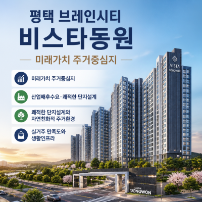평택 브레인시티 주거가치와 입지 핵심정리
