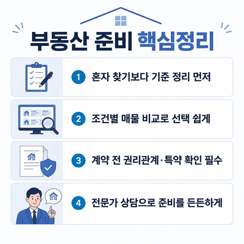 부동산 준비, 든든하게 시작하는 핵심정리