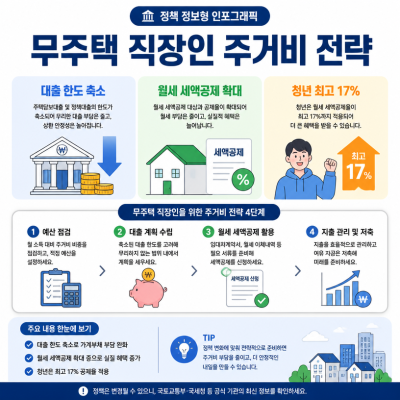 대출규제와 월세공제 핵심변화 한눈에