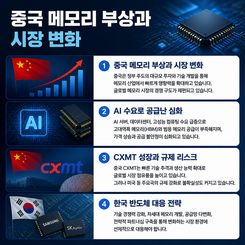 중국 메모리 부상과 반도체 시장 변화